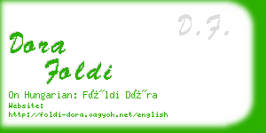 dora foldi business card